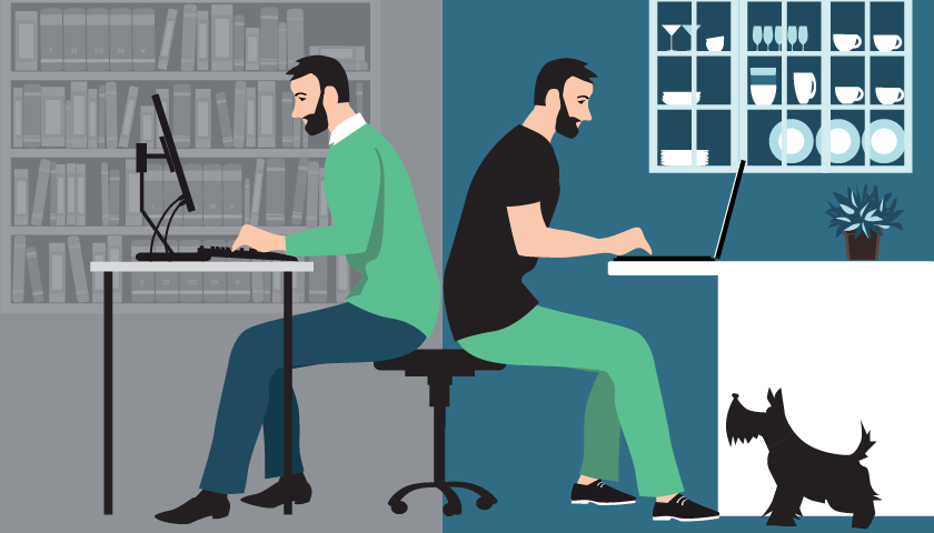 El trabajo híbrido conquista el mundo empresarial.
